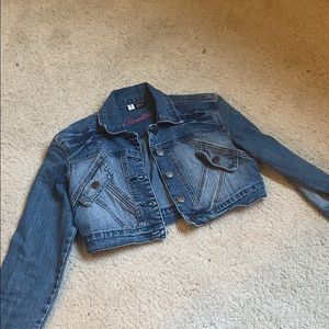 Younique crop denim jean jacket